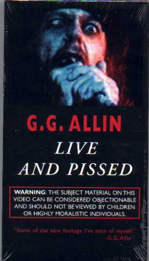 GG Allin: Live and Pissed - Posters