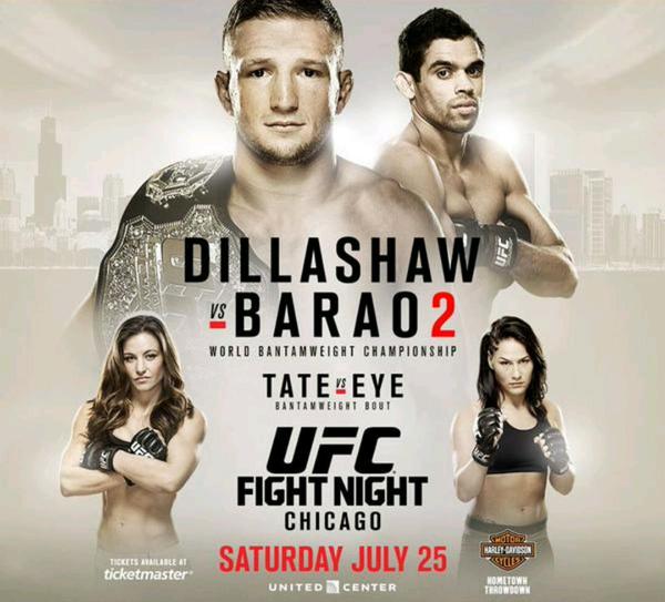 UFC on Fox: Dillashaw vs. Barão 2 - Carteles
