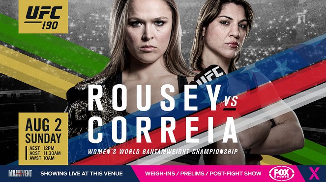 UFC 190: Rousey vs. Correia - Posters