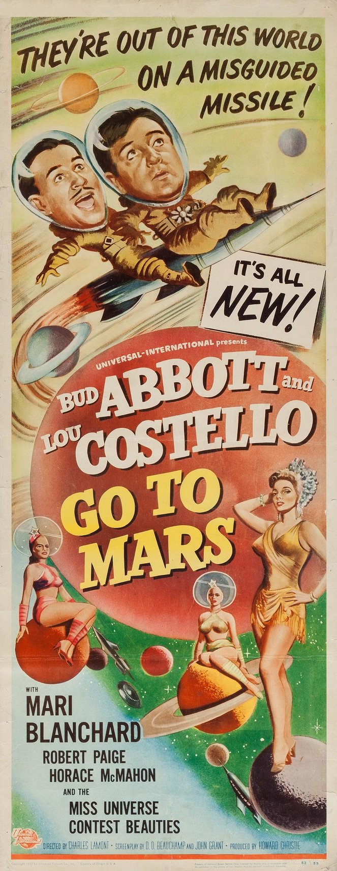 Abbott and Costello Go to Mars - Affiches