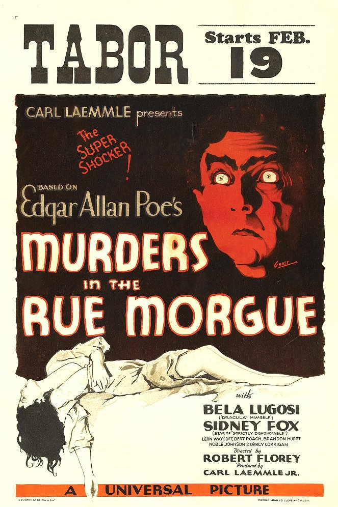 A Morgue utcai gyilkosságok - Plakátok