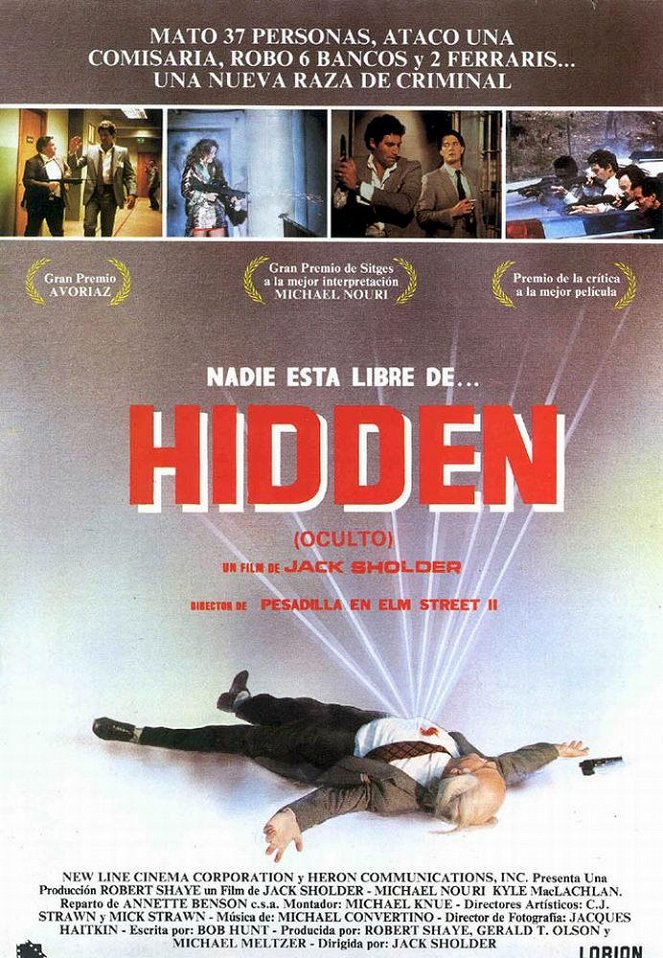 Hidden (Lo oculto) - Carteles