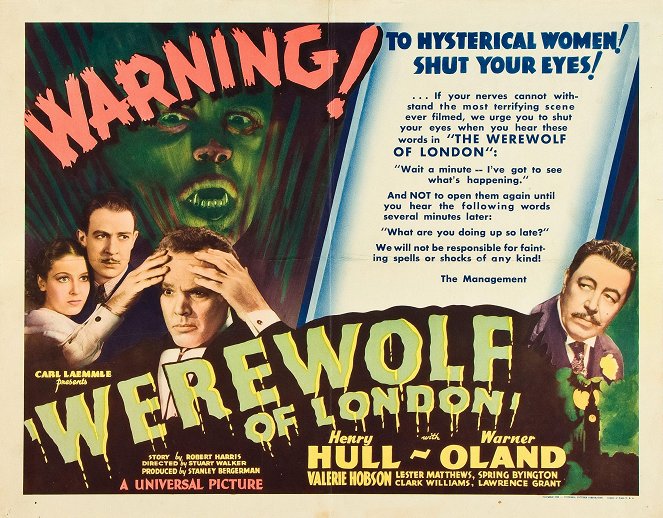 Werewolf of London - Posters