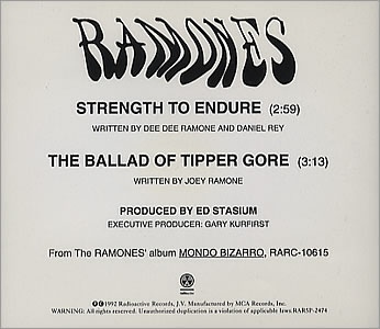 Ramones - Strength To Endure - Plakaty