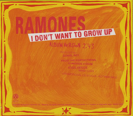 Ramones - I Don't Want to Grow Up - Carteles