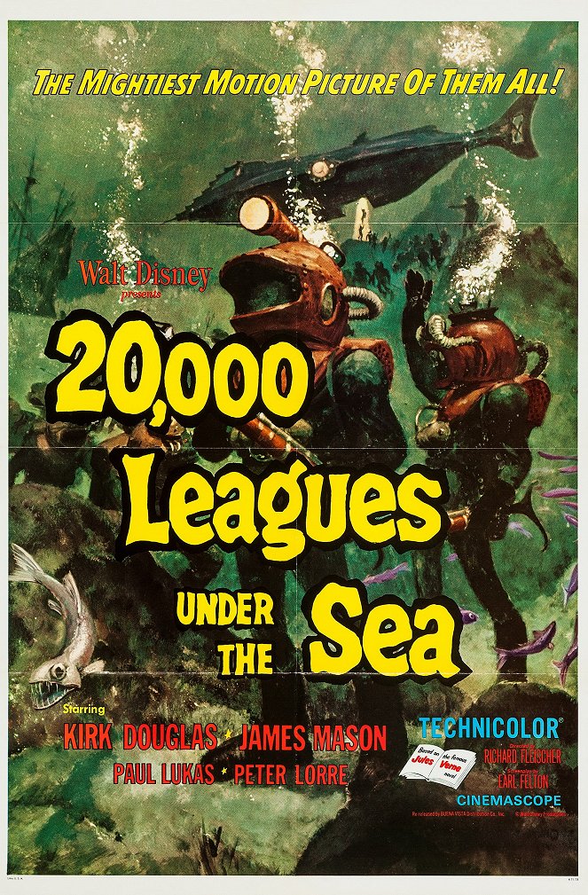 20.000 leguas de viaje submarino - Carteles
