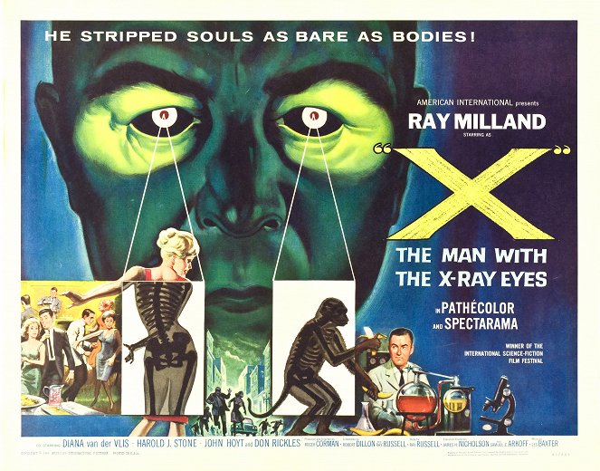 El hombre con rayos X en los ojos - Carteles
