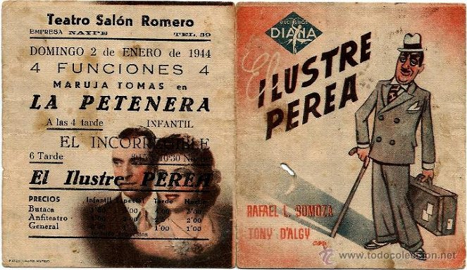 El ilustre Perea - Plakátok
