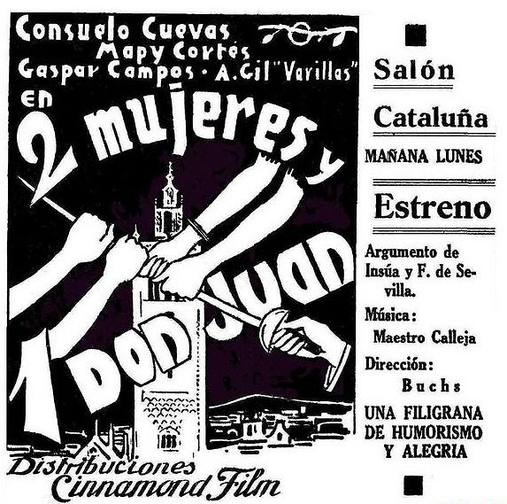 Dos mujeres y un Don Juan - Affiches