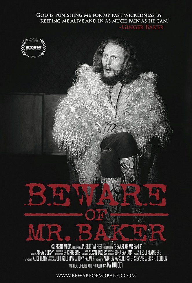 Beware of Mr. Baker - Plakátok