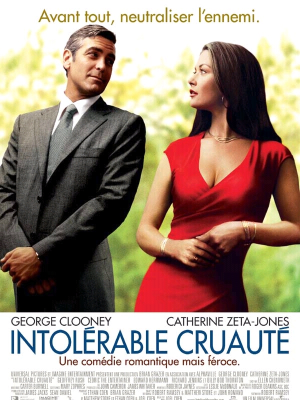 Intolérable cruauté - Affiches