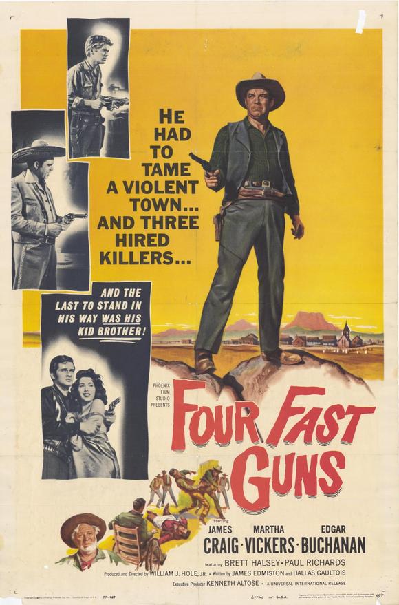 Four Fast Guns - Posters