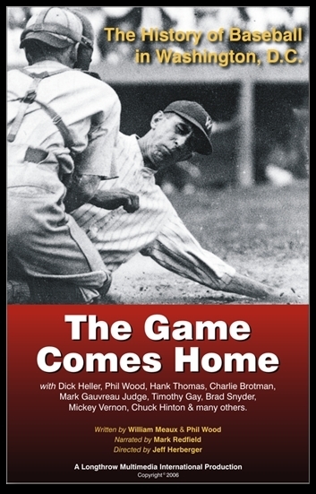 The Game Comes Home: The History of Baseball in Washington, D.C. - Posters