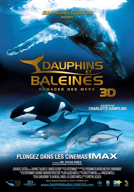 Dauphins et baleines 3D, nomades des mers - Affiches