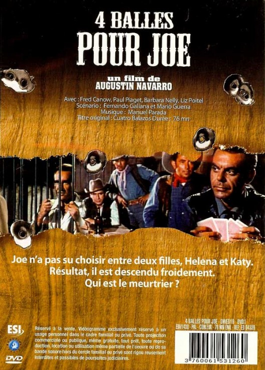 4 balles pour Joë - Affiches