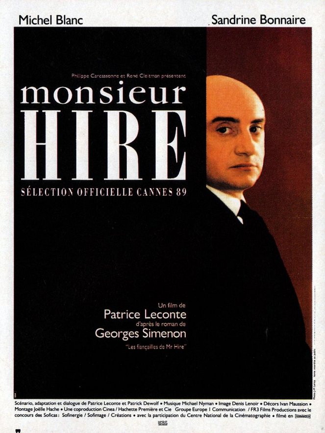 Monsieur Hire jegyessége - Plakátok