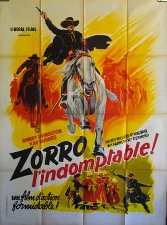 Zorro l'indomptable - Affiches