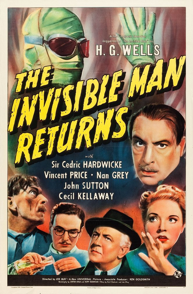 De onzichtbare man keert terug - Posters