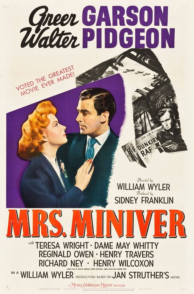 Paní Miniverová - Plakáty