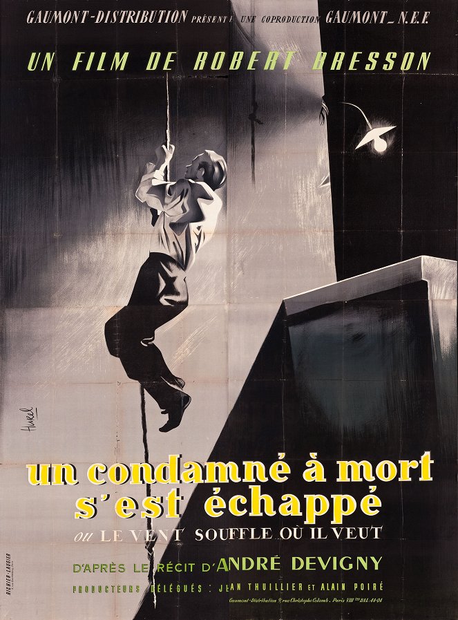 A Man Escaped or: The Wind Bloweth Where It Listeth - Posters