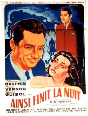 Ainsi finit la nuit - Posters