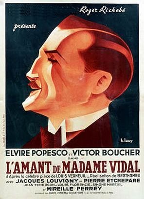 L'Amant de Madame Vidal - Plakátok