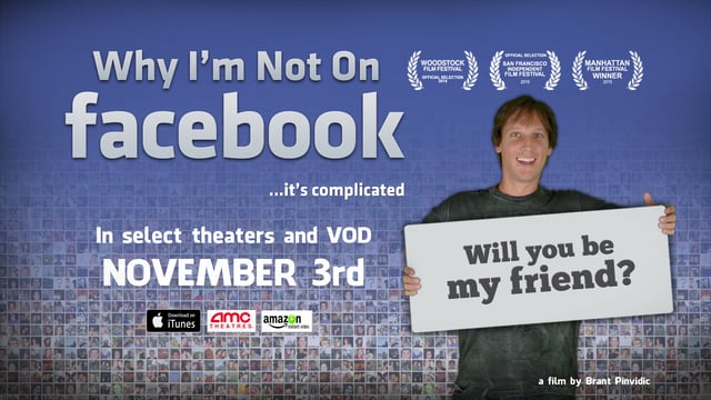 Why I'm not on Facebook - Affiches