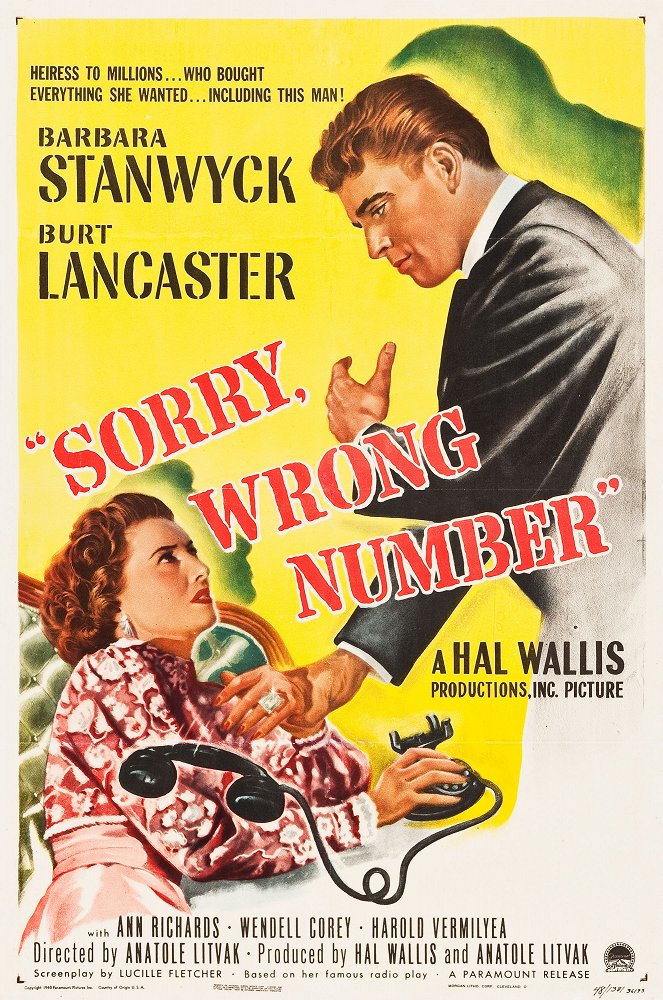 Sorry, Wrong Number - Posters