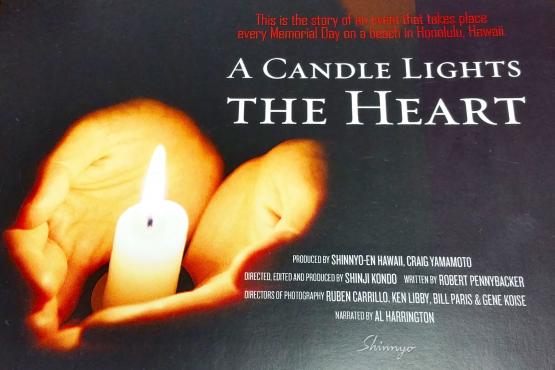 A candle lights the heart - Plakate