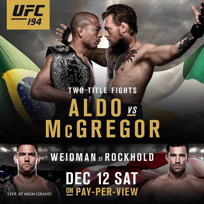 UFC 194: Aldo vs. McGregor - Affiches