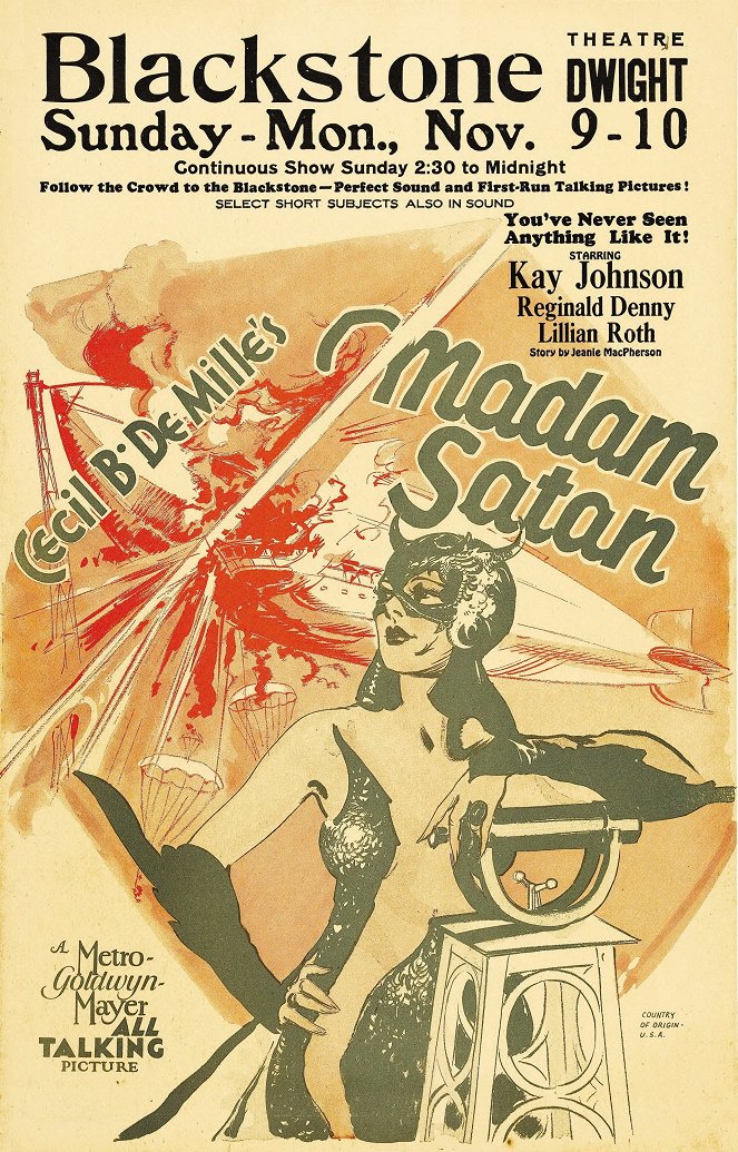 Madam Satan - Plakate