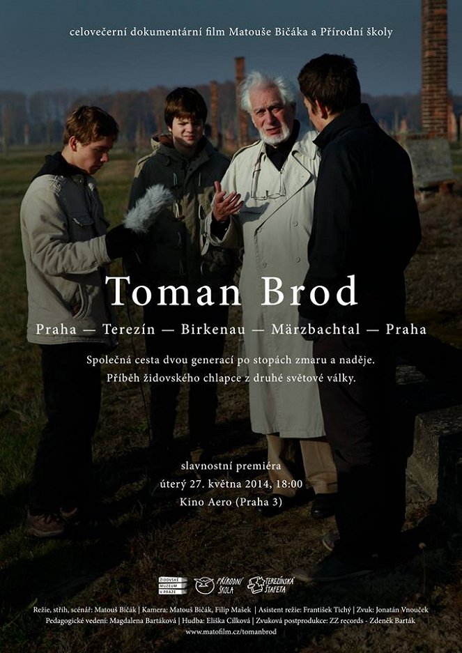 Toman Brod: Praha - Terezín - Birkenau - Märzbachtal - Praha - Julisteet