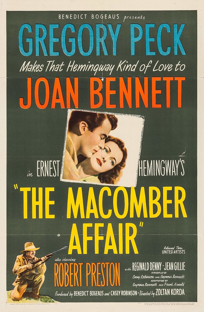 The Macomber Affair - Cartazes
