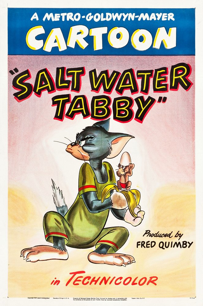 Tom and Jerry - Tom and Jerry - Salt Water Tabby - Julisteet