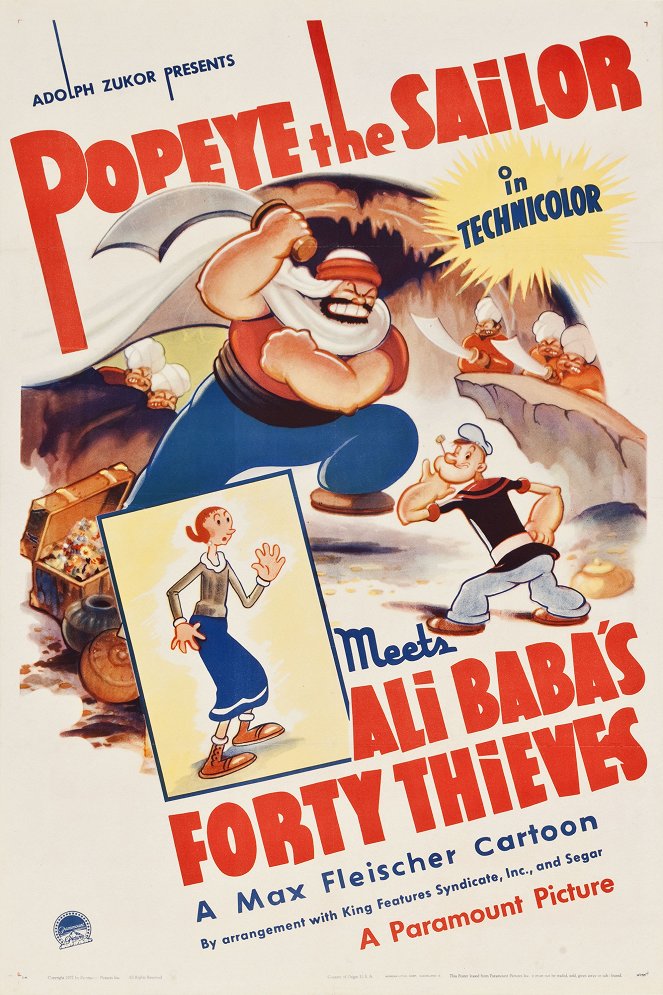 Popeye the Sailor Meets Ali Baba's Forty Thieves - Cartazes