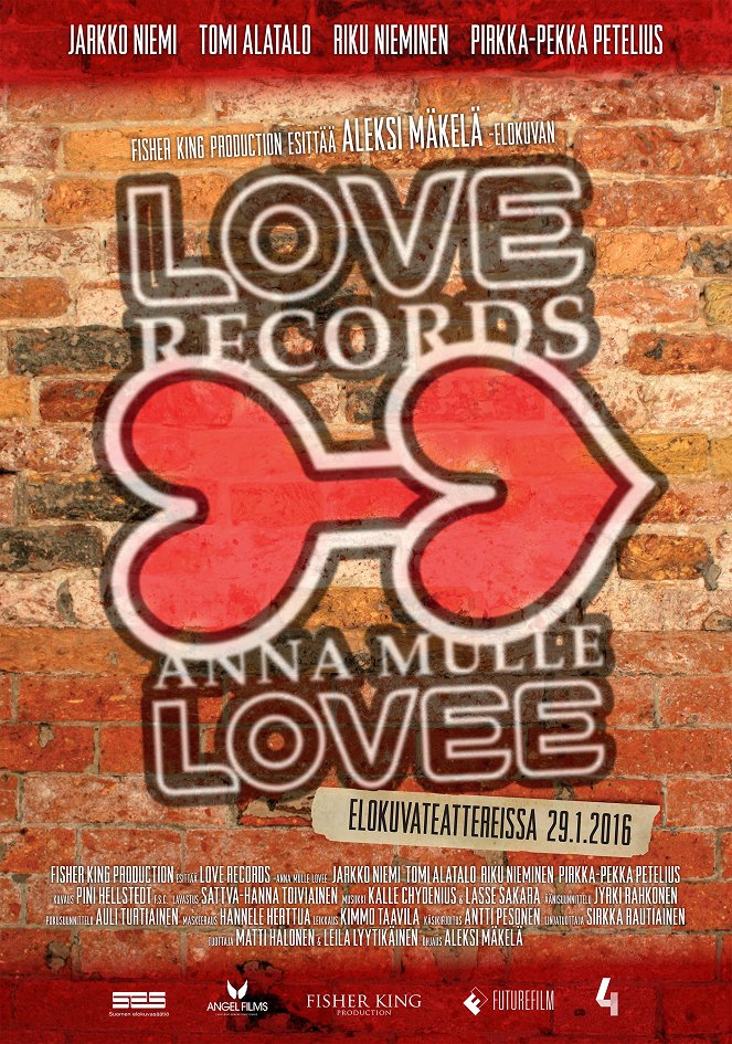 Love Records - Anna mulle Lovee - Julisteet