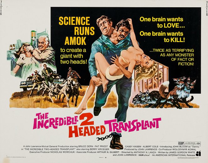 The Incredible 2-Headed Transplant - Affiches