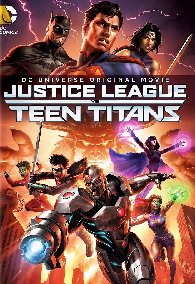 Liga spravedlivých vs Mladí Titáni - Plakáty