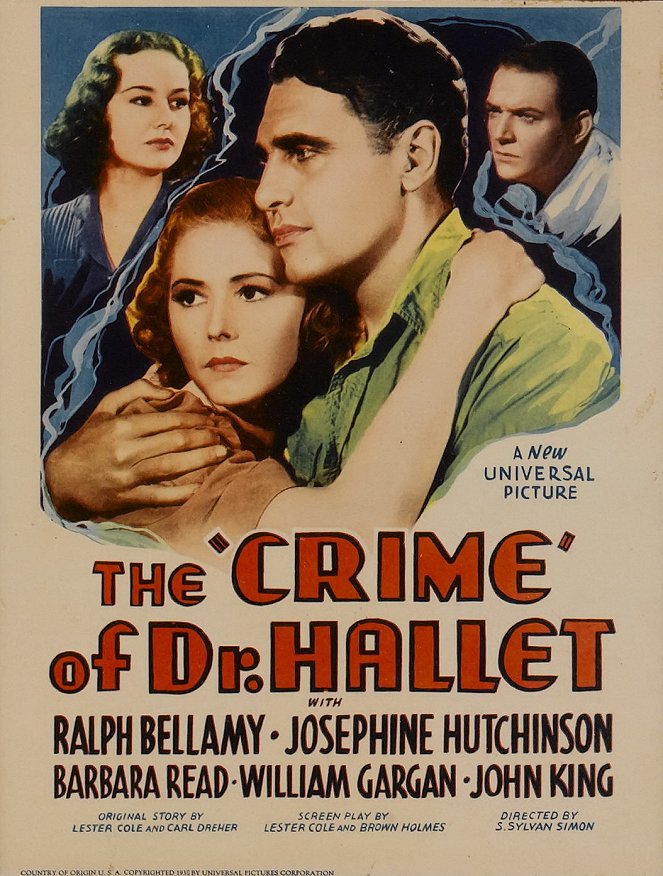The Crime of Doctor Hallet - Plakate