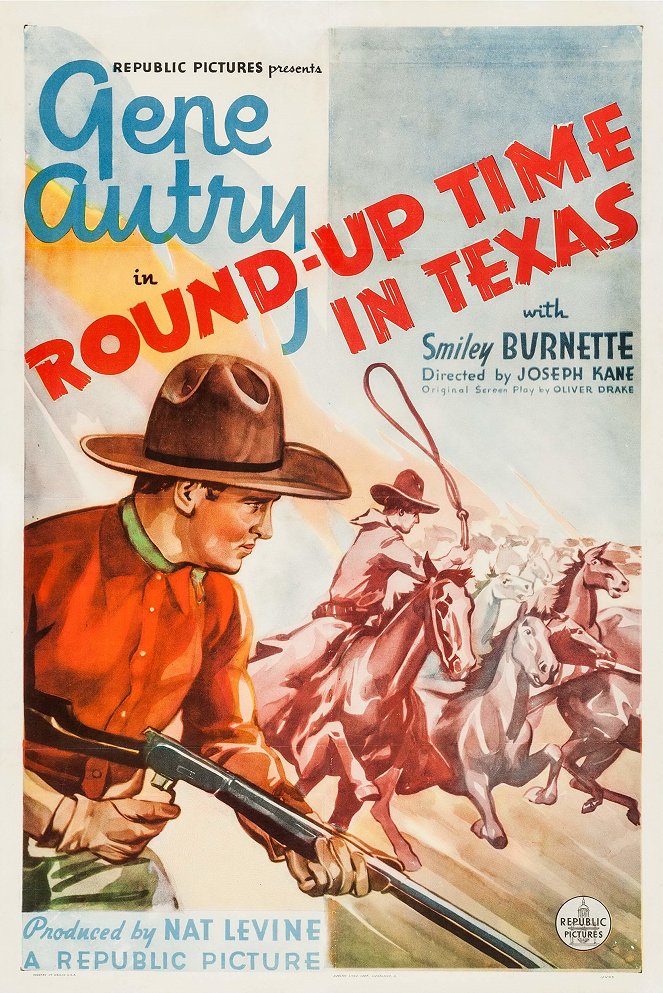 Round-Up Time in Texas - Plakátok