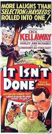 It Isn't Done - Affiches