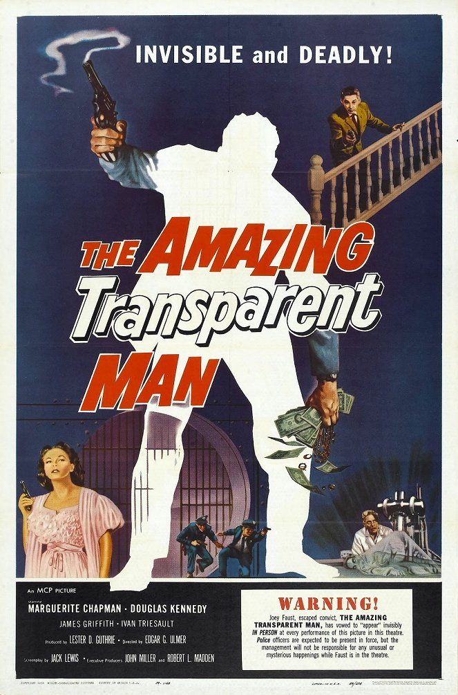 The Amazing Transparent Man - Plakáty