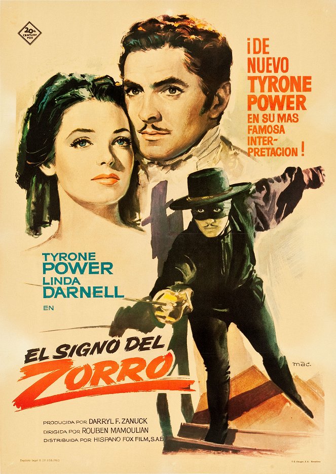 El signo del Zorro - Carteles