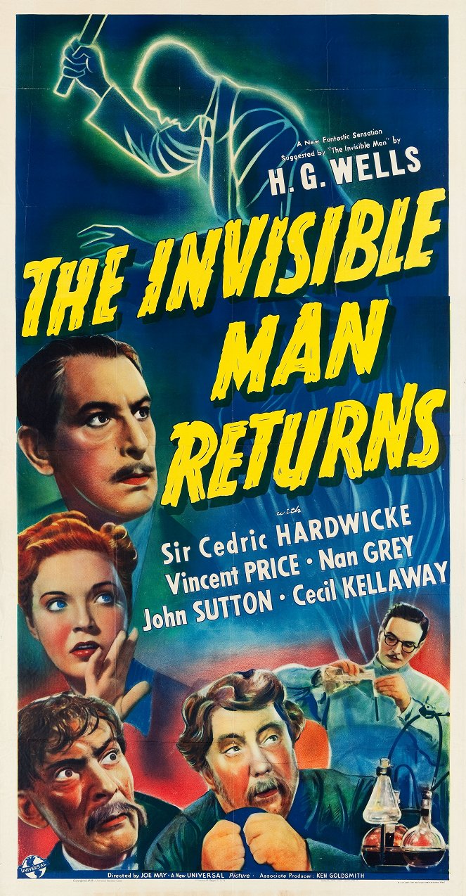 El hombre invisible vuelve - Carteles