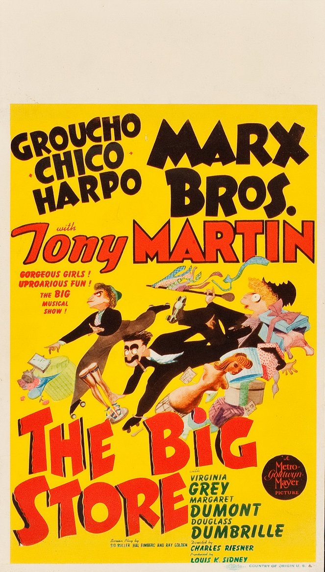 Die Marx Brothers im Kaufhaus - Plakate