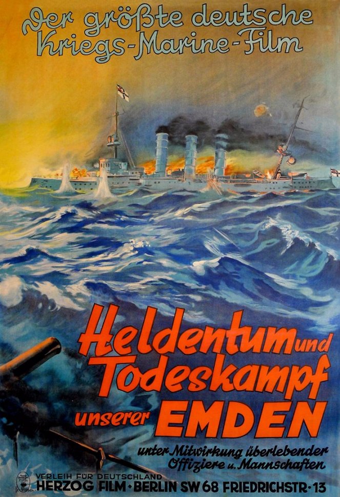 Heldentum und Todeskampf unserer Emden - Plakáty