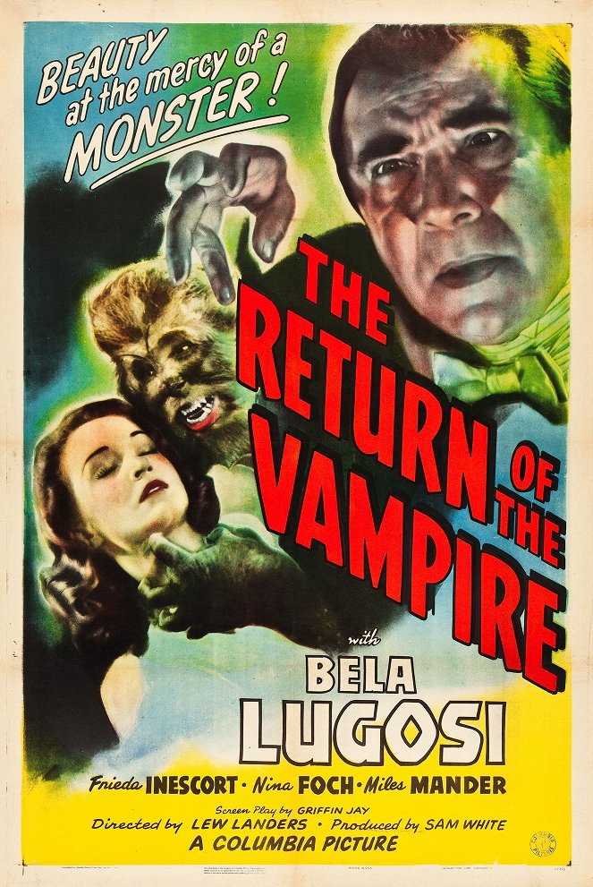 The Return of the Vampire - Plakaty