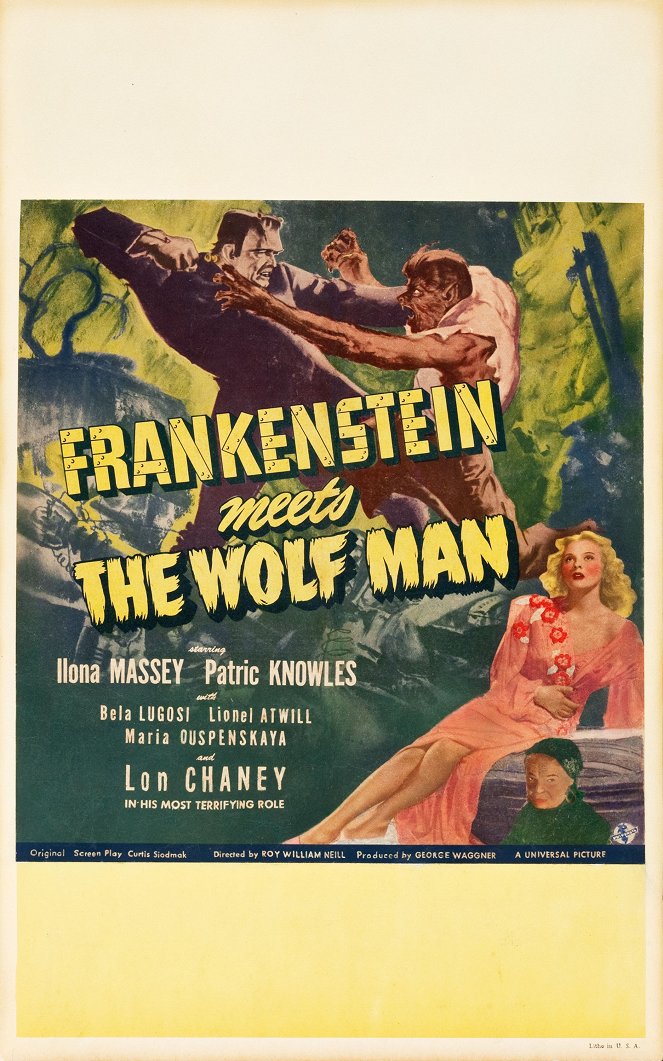 Frankenstein tegen weerwolf - Posters