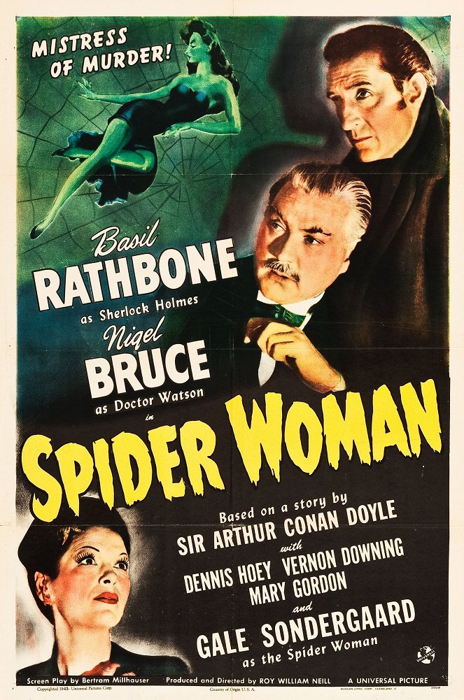 Sherlock Holmes and the Spider Woman - Affiches