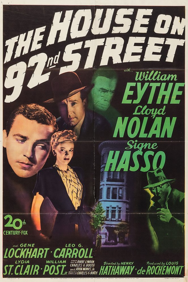 The House on 92nd Street - Plakate